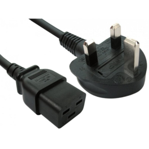 OcUK Value 2m UK Plug to C19 Mains Lead 13A