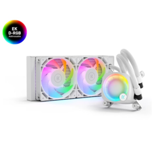 EK Water Blocks EK-Nucleus CR240 Lux D-RGB All In One CPU Cooler - White