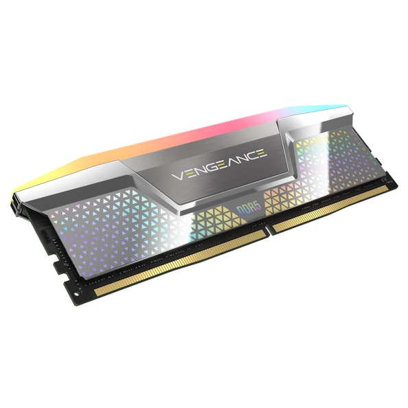 Corsair Vengeance RGB DDR5 CUDIMM 48GB (2 x 24GB) DDR5 8400MHz C40 Dual Channel Kit - Silver - Image 3