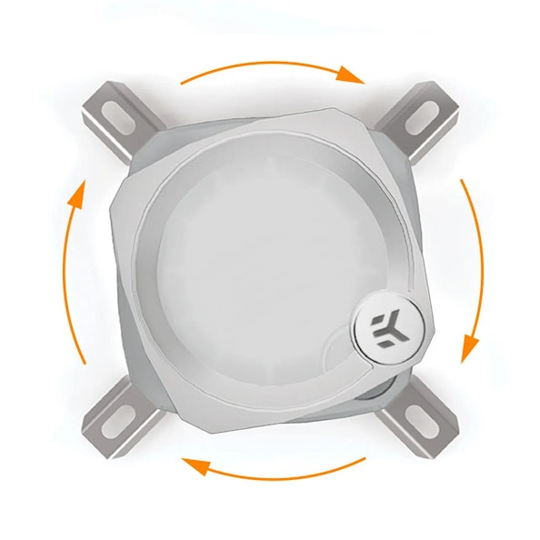 EK Water Blocks EK-Nucleus CR240 Lux D-RGB All In One CPU Cooler - White - Image 8