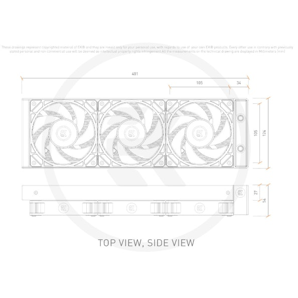 EK Water Blocks EK-Nucleus CR360 Lux D-RGB All In One CPU Cooler - White - Image 9