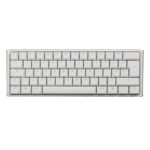 Ducky One 3 Classic 60 USB RGB Mechanical Gaming Keyboard Cherry Red - Pure White UK Layout - Image 5