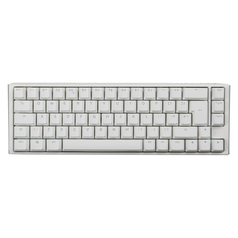 Ducky One 3 Classic 65 USB RGB Mechanical Gaming Keyboard Cherry Silent Red - Pure White UK Layout - Image 7