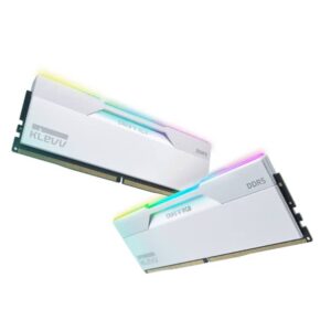 KLEVV CRAS V RGB EXPO 32GB (2x16GB) 6400MHz C30 DDR5 Dual Channel Kit - White