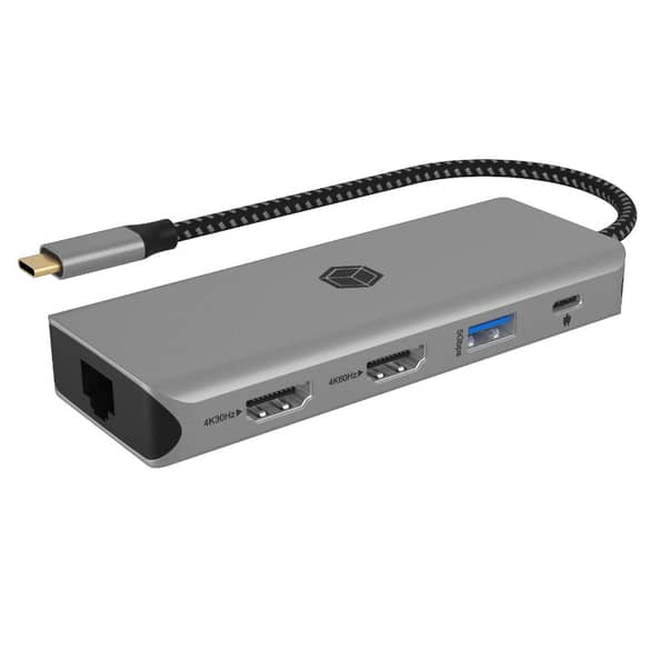 IcyBox 9-in-1 mobile Docking Station with PD 100w