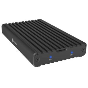 IcyBox 2 bay enclosure for M.2 NVMe