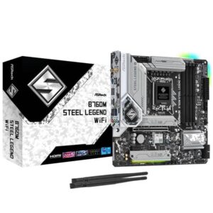 Asrock B760M Steel Legend WIFI (LGA 1700) DDR5 Micro-ATX Motherboard