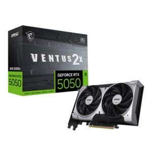 MSI GeForce RTX 5050 Ventus 2X OC 8GB GDDR6 PCI-Express Graphics Card