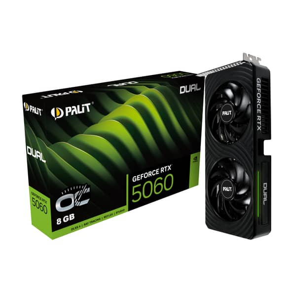 Palit GeForce RTX 5060 Dual OC 8GB GDDR7 PCI-Express Graphics Card