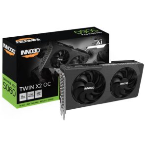 Inno3D GeForce RTX 5060 Twin X2 OC V2 8GB GDDR7 PCI-Express Graphics Card