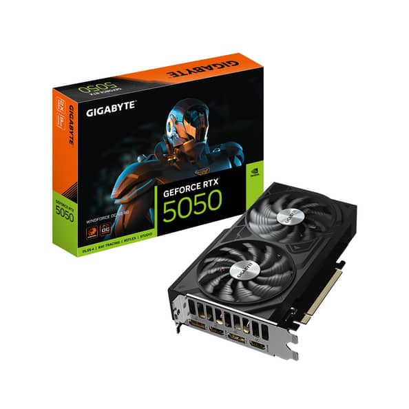 Gigabyte GeForce RTX 5050 WINDFORCE OC V2 8GB GDDR6 PCI-Express Graphics Card