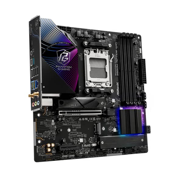 Asrock B850M Riptide WiFi (Socket AM5) DDR5 mATX Motherboard - Image 2