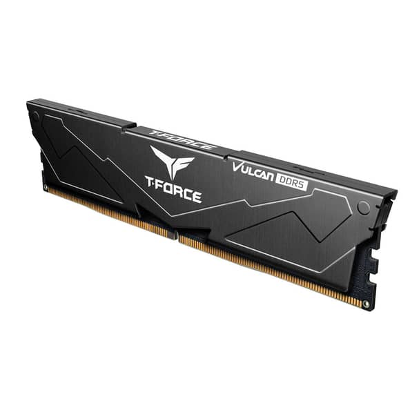 TeamGroup Vulcan 32GB (2X16GB) DDR5 PC5-51200C40 6400MHz Dual Channel Kit - Black - Image 3