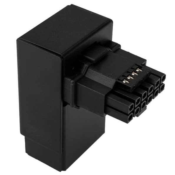 Kolink Core Pro 12V-2x6 16-Pin 90 Degree Adapter - Type 1 - Black - Image 3