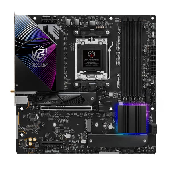 Asrock B850M Riptide WiFi (Socket AM5) DDR5 mATX Motherboard - Image 5