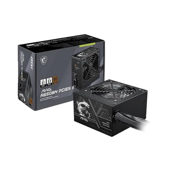 MSI MAG A650BN PCIE5 II 650W ATX 3.1 PCIe 5.1 80 Plus Bronze Power Supply - Image 5