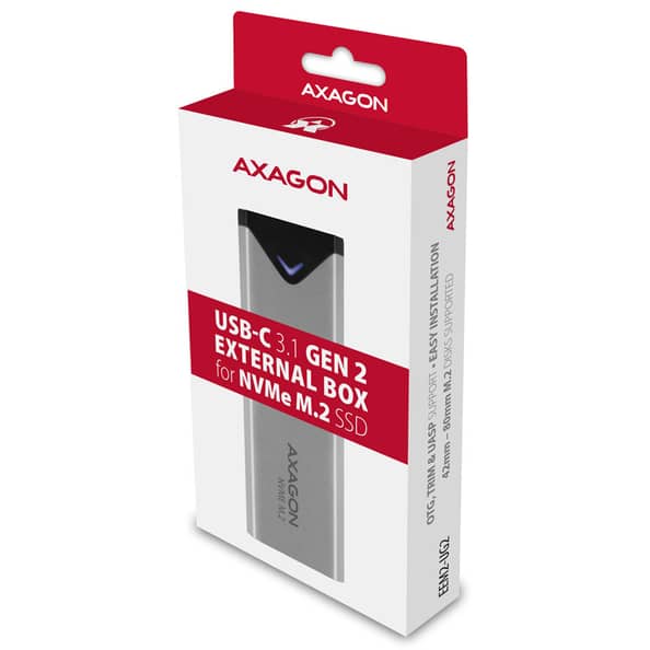 AXAGON EEM2-UG2 USB-C 3.2 Gen 2 - M.2 NVMe SSD 42-80mm External Enclosure - Image 6