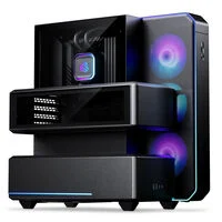 Phanteks EX5 PLUS High Airflow ATX Chamber Case with 360 AIO – Satin Black